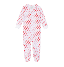Lila + Hayes Lila + Hayes Parker Zipper Pajama - Heart to Heart