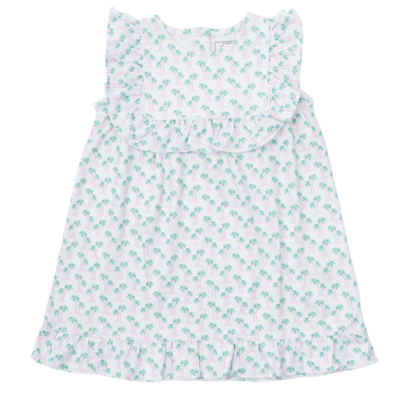Lila + Hayes Lila + Hayes Piper Dress - Palm Tree Isle Pink