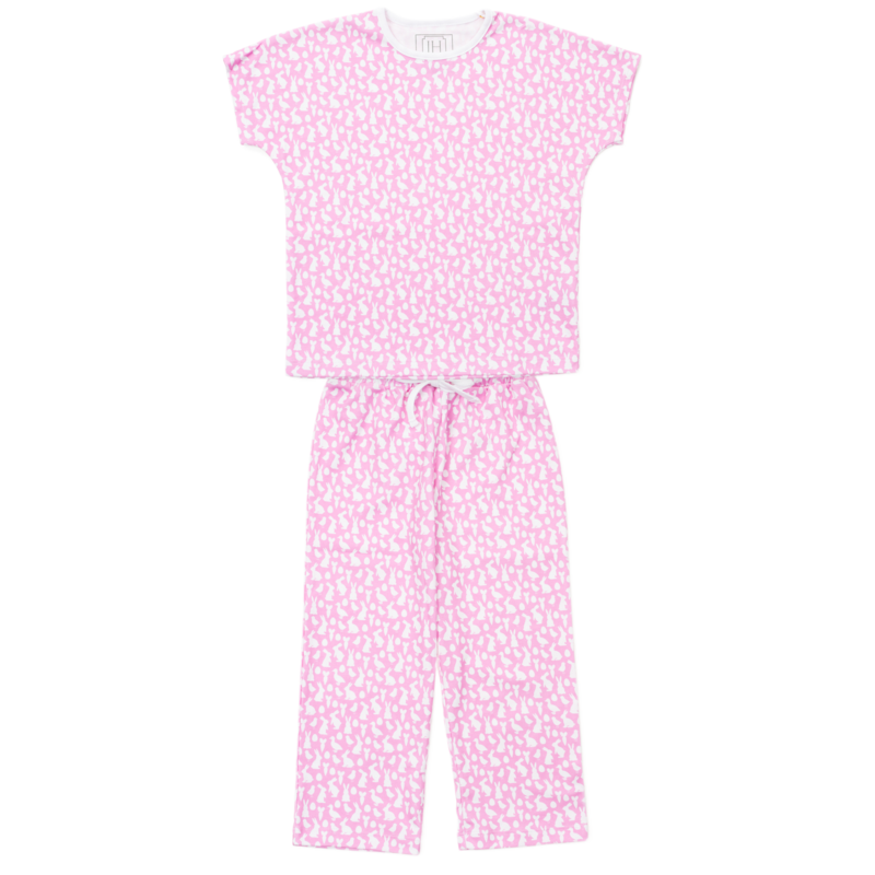 Lila + Hayes Lila + Hayes Merrick Pant Set - Easter Time Pink