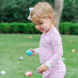 Lila + Hayes Lila + Hayes Parker Zipper Pajama - Easter Time Pink