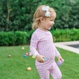 Lila + Hayes Lila + Hayes Parker Zipper Pajama - Easter Time Pink