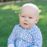 Lila + Hayes Lila + Hayes Parker Zipper Pajama - Easter Time Blue