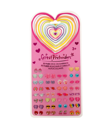 Great Pretenders Great Pretenders Heart Sticker Earrings