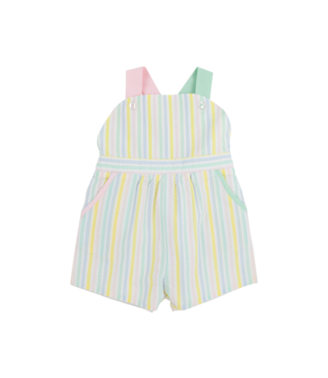 The Beaufort Bonnet Company TBBC Ruthie Romper - Siesta Key Seersucker