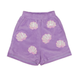 Belle Cher Belle Cher Lavender Terry Cloth Seashell Shorts
