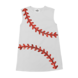 Belle Cher Belle Cher White Baseball Dress
