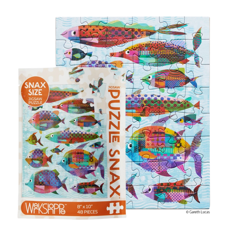 WerkShoppe WerkShoppe Fishes 48 Piece Puzzle Snax