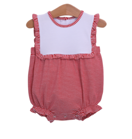 Alice Shirt in White w Red Stripe Alice Shirt in White w Red Stripe