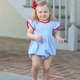 Trotter Street Kids Trotter Street Kids Lucy Bubble - Cornflower Stripe/Red