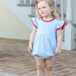 Trotter Street Kids Trotter Street Kids Lucy Bubble - Cornflower Stripe/Red