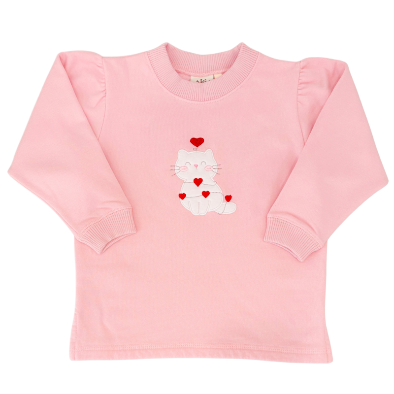 Luigi Luigi Valentine's Cat Sweatshirt