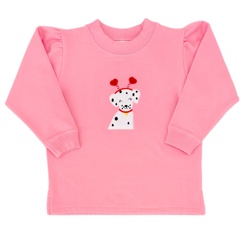 Luigi Luigi Valentine's Dalmatian Sweatshirt