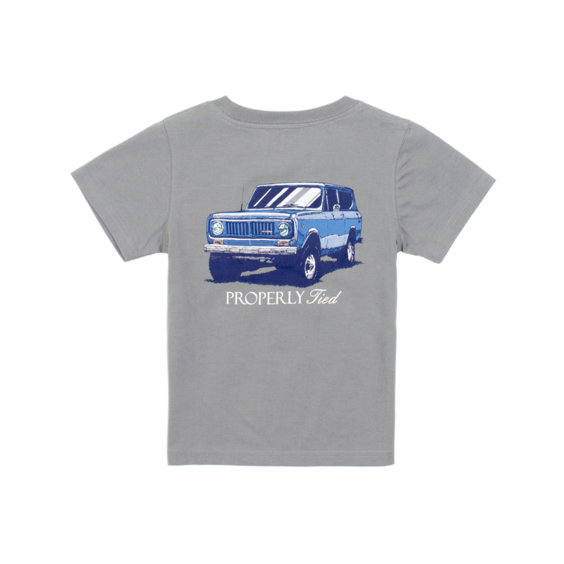 Properly Tied Properly Tied Battleship Grey Tee - Joyride