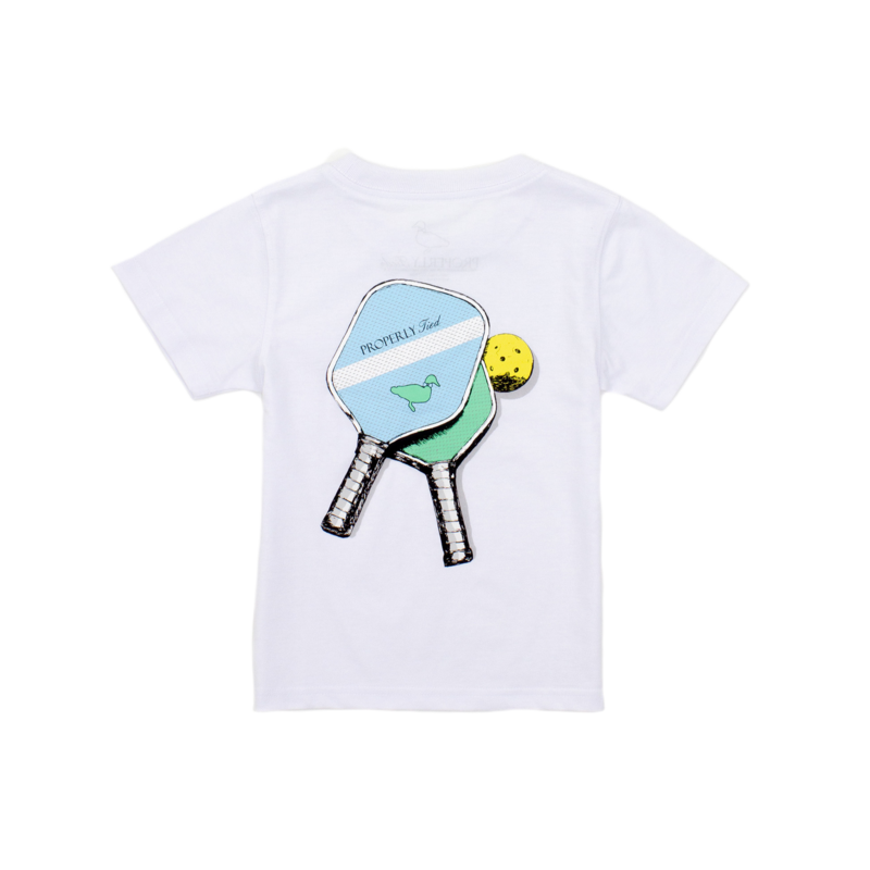Properly Tied Properly Tied White Tee - Pickleball