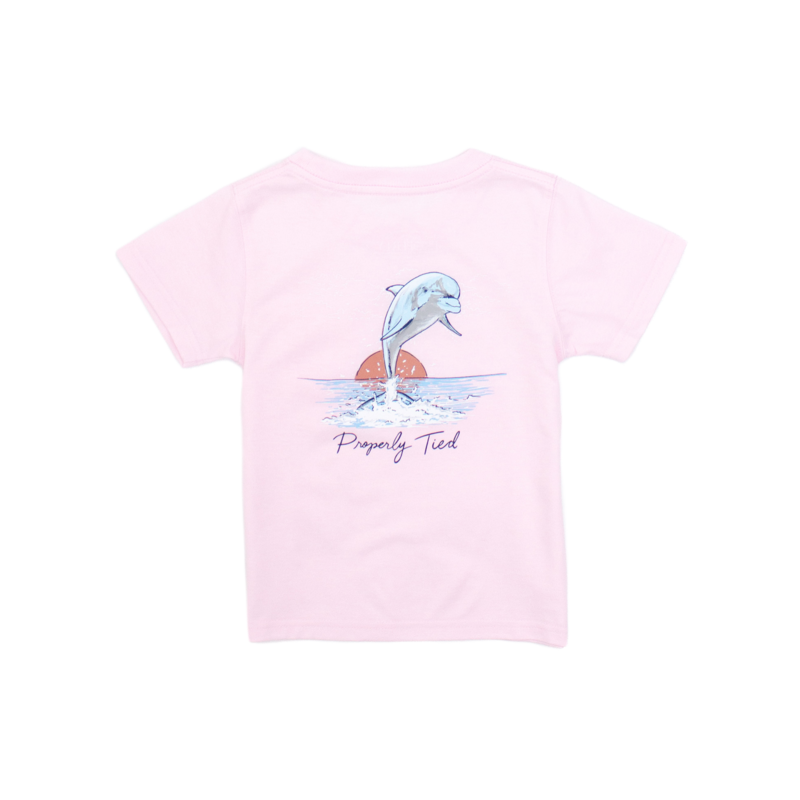 Properly Tied Properly Tied Rose Tee - Dolphin