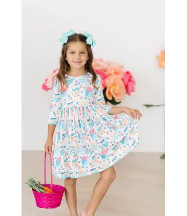 Mila & Rose Mila & Rose Egg-cellent Pocket Twirl Dress