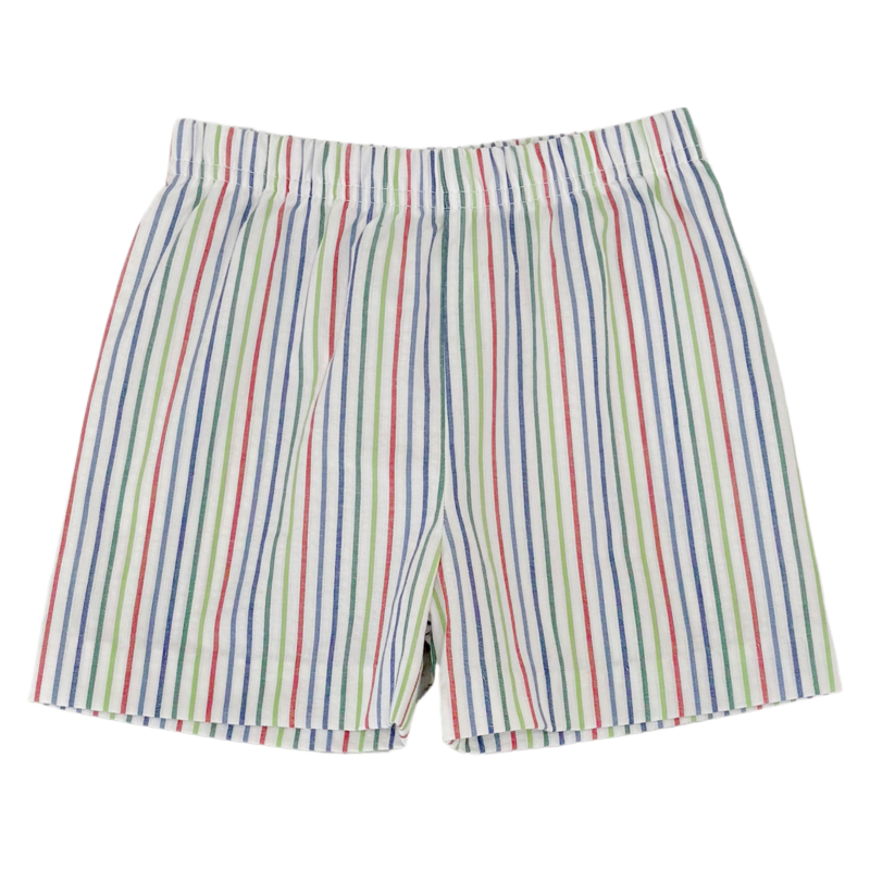 Zuccini Zuccini Leo Short - Multicolor Stripe Seersucker
