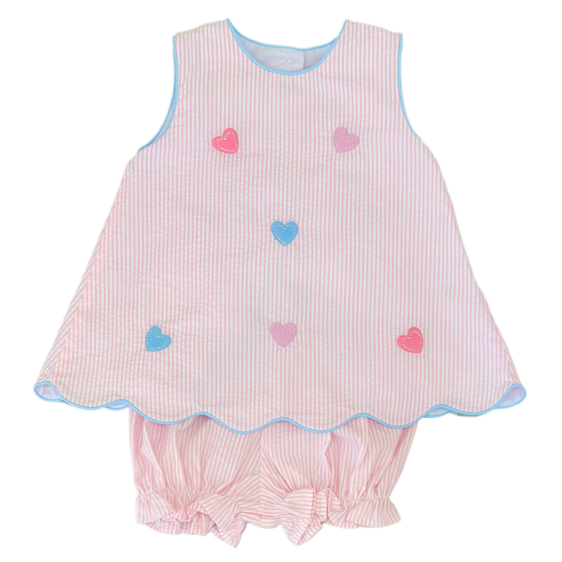 Zuccini Zuccini Sundae Bloomer Set - Hearts