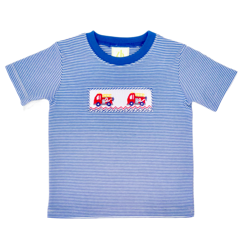 Zuccini Zuccini Harry's Play Tee - Smocked Firetruck