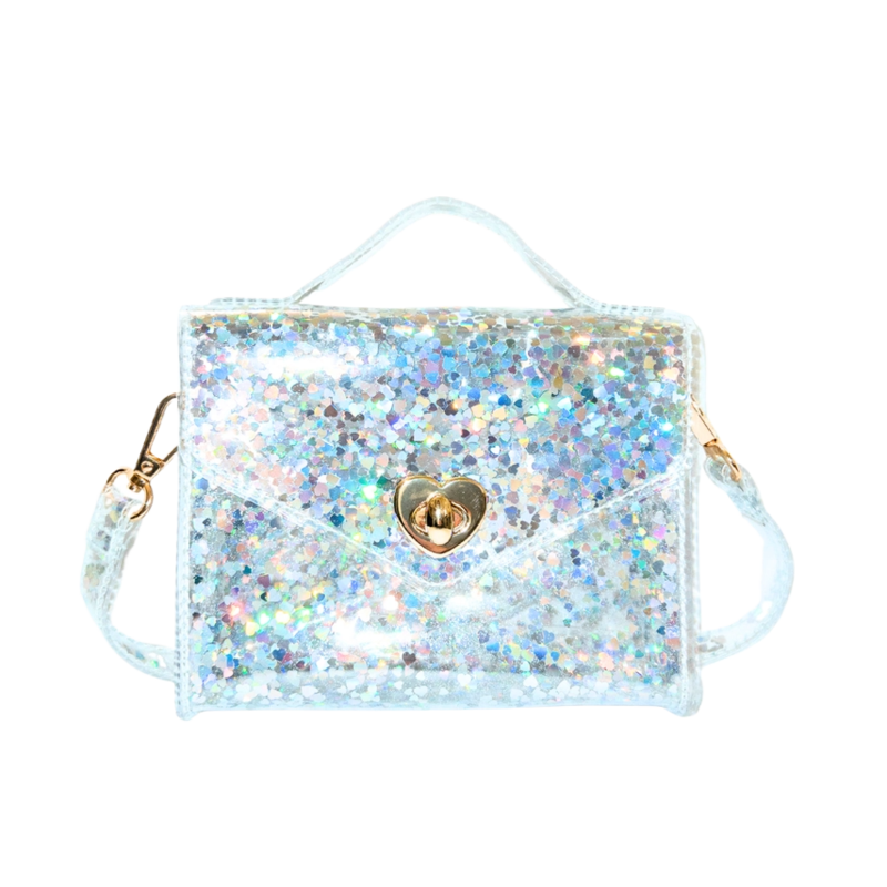 Carrying Kind Carrying Kind Gussie Silver Hearts Purse