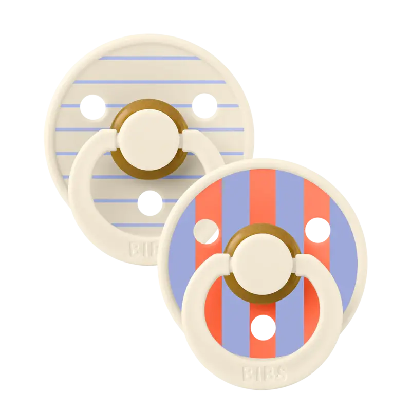 Bibs Bibs Studio Colour 2 Pack Pin - Ivory/Hush Mix