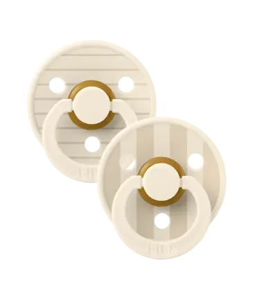 Bibs Bibs Studio Colour 2 Pack Pin - Ivory/Vanilla Mix