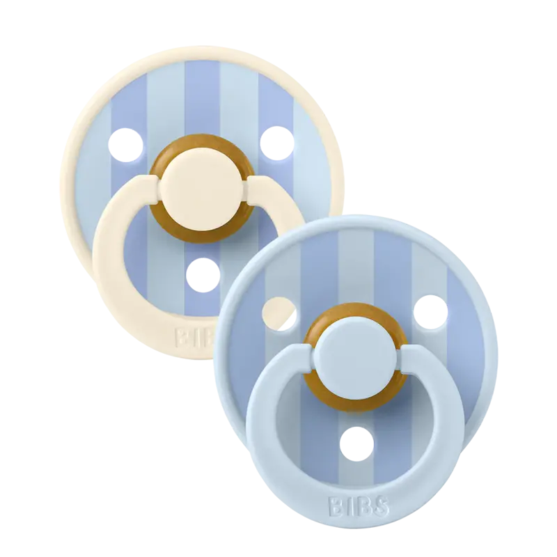 Bibs Bibs Studio Colour 2 Pack Block - Baby Blue/Dusty Blue Mix