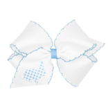 Wee Ones Wee Ones King Millennium Blue Gingham Bunny Bow