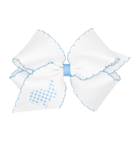 Wee Ones Wee Ones King Millennium Blue Gingham Bunny Bow