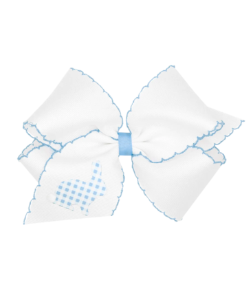 Wee Ones Wee Ones King Millennium Blue Gingham Bunny Bow