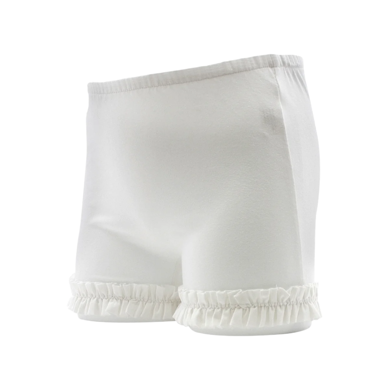 Wee Ones Wee Ones Wundershorts - Ruffle White