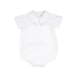The Beaufort Bonnet Company TBBC SS Peter Pan Collar Onesie - White