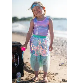 Great Pretenders Great Pretenders Bling Bling Mint Mermaid Skirt & Hairclip Set