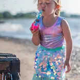 Great Pretenders Great Pretenders Bling Bling Mint Mermaid Skirt & Hairclip Set