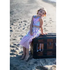 Great Pretenders Great Pretenders Bling Bling Pink Mermaid Skirt & Hairclip Set