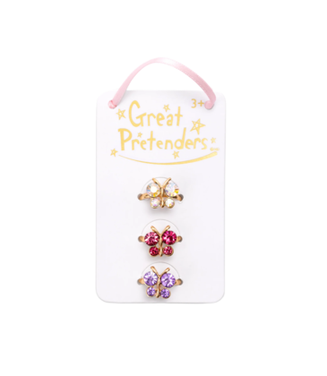 Great Pretenders Great Pretenders Boutique Butterfly Gem Rings