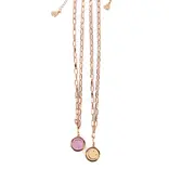 Great Pretenders Great Pretenders Boutique Chic All Smiles Spinner Necklace