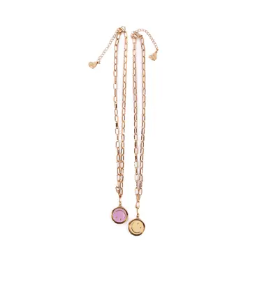 Great Pretenders Great Pretenders Boutique Chic All Smiles Spinner Necklace