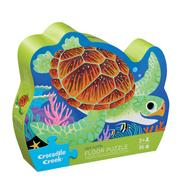 Crocodile Creek 36pc Foil Puzzle - Sea Turtle