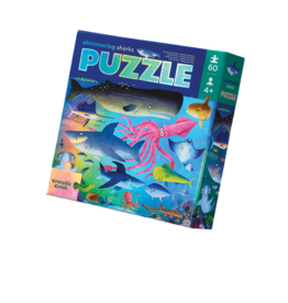 Crocodile Creek 60pc Foil Puzzle - Shimmering Sharks