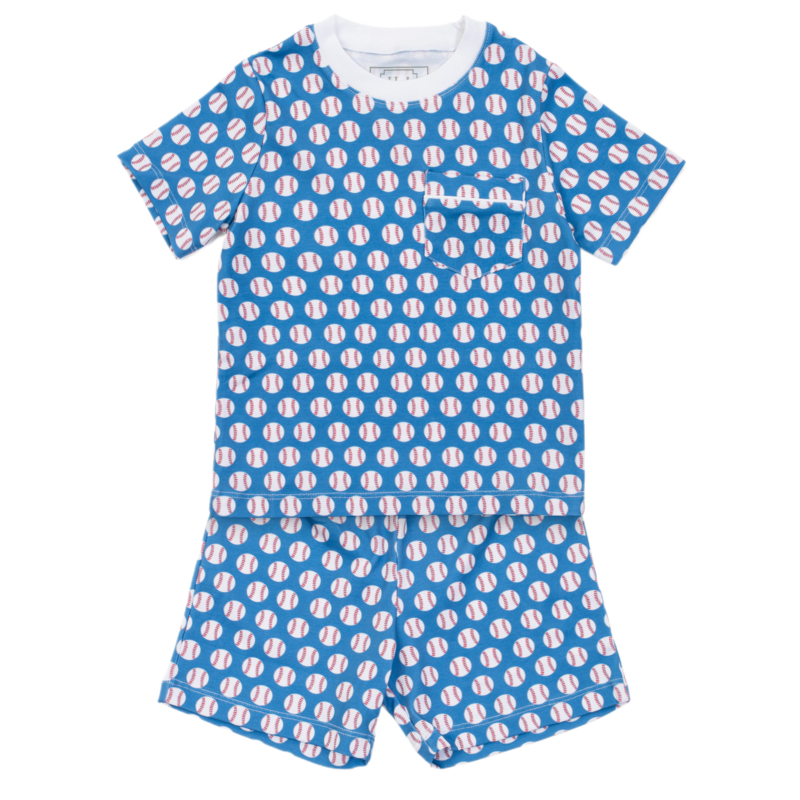 Lila + Hayes Lila + Hayes Charles Short Set - Baseball Grandslam