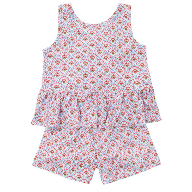 Lila + Hayes Lila + Hayes Poppy Short Set - Bunting Floral
