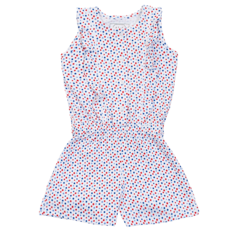 Lila + Hayes Lila + Hayes Lola Romper - Star Spangled
