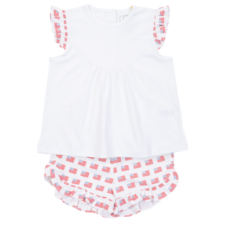 Lila + Hayes Lila + Hayes Ella Short Set - American Flag
