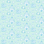 Lila + Hayes Lila + Hayes Betsy Dress - Sandcastles Blue