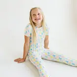 Ollie Jay Short Sleeve Pajama Set - Marshmallow Bunny