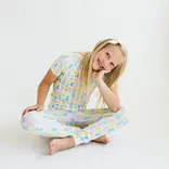 Ollie Jay Short Sleeve Pajama Set - Marshmallow Bunny