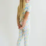 Ollie Jay Short Sleeve Pajama Set - Marshmallow Bunny