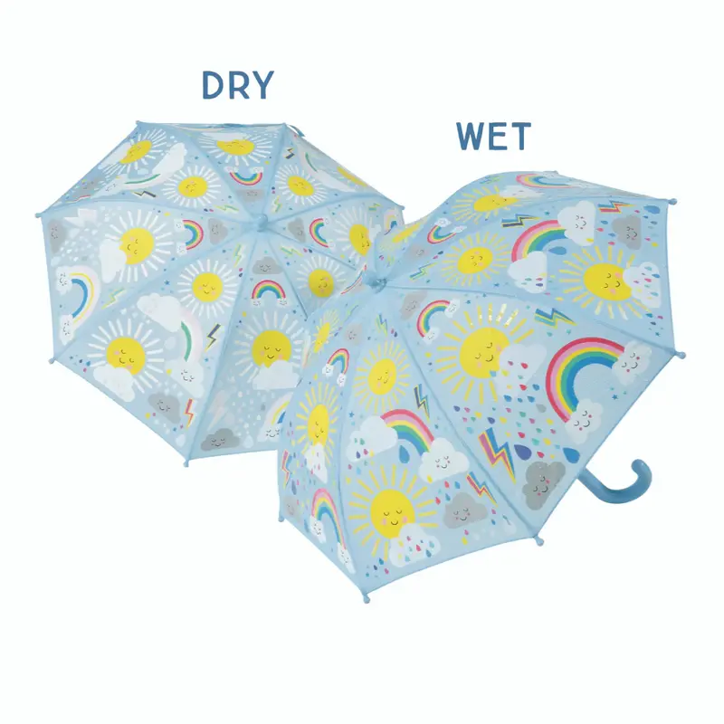 Floss & Rock Floss & Rock Color Changing Umbrella - Sun & Clouds