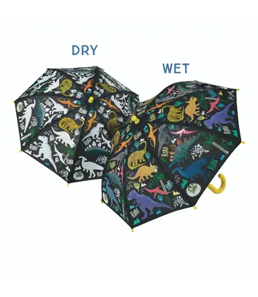 Floss & Rock Floss & Rock Color Changing Umbrella - Dino